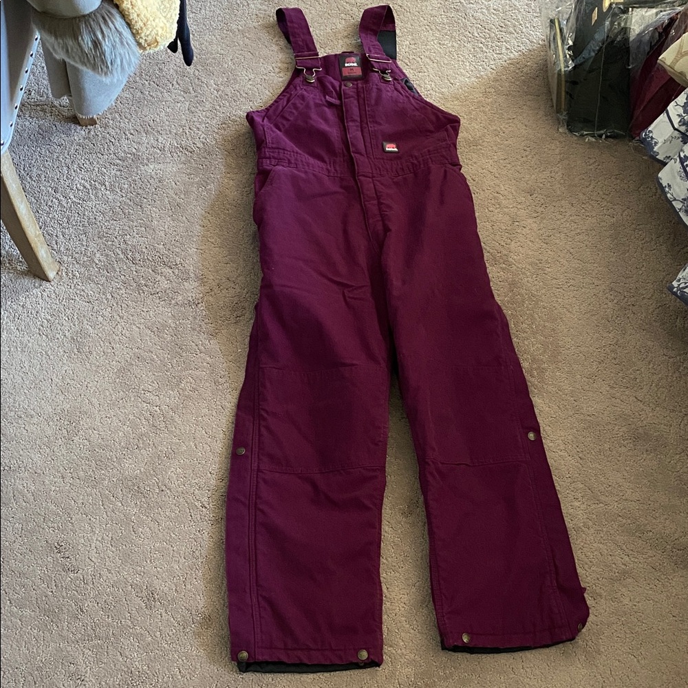 Purple Overalls Snow Pants